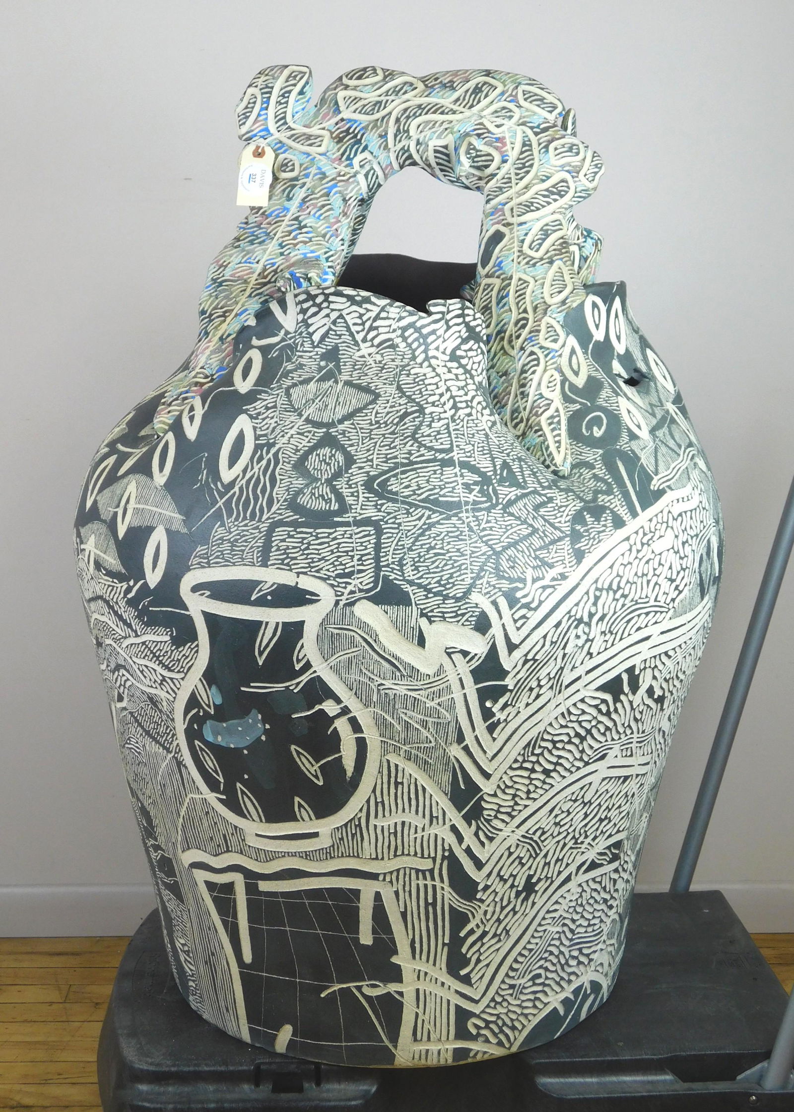 Large contemporary ceramic floor vase (1 of 5)