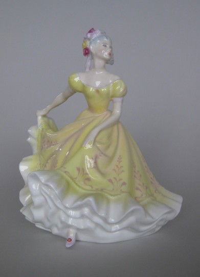 Royal Doulton Porcelain Figurine: Royal Doulton Porcelain Figurine- ''Ninette'' HN 2379, designed by M. Davies, issued 1971-1997. 7 1/2''