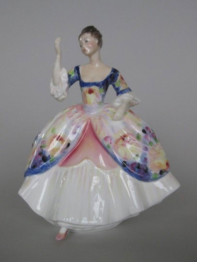 Royal Doulton Porcelain Figurine: Royal Doulton Porcelain Figurine- ''Christine'' HN 2792, designed by M. Davies, issued 1978-1994. 7 1/2''