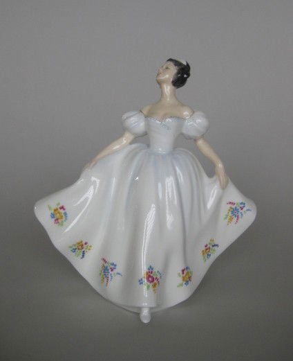 Royal Doulton Porcelain Figurine: Royal Doulton Porcelain Figurine- ''Kate'' HN 2789, designed by M. Davies, issued 1978-1987. 7 1/2''