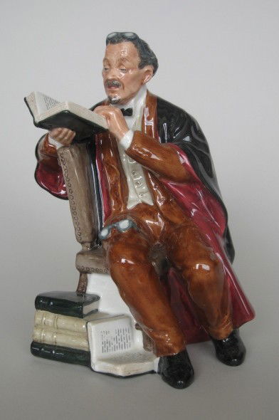Royal Doulton Porcelain Figurine: Royal Doulton Porcelain Figurine- ''The Professor'' HN 2281, designed by M. Nicoll, issued 1965-1981. 7 1/4''