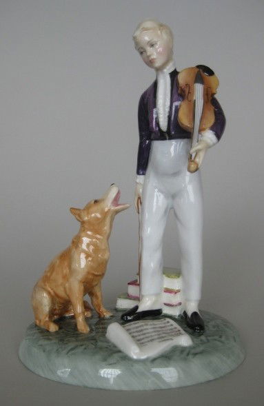 Royal Doulton Porcelain Figurine: Royal Doulton Porcelain Figurine- ''Young Master'' HN 2872, designed by M. Davies, issued 1980-1989. 7''