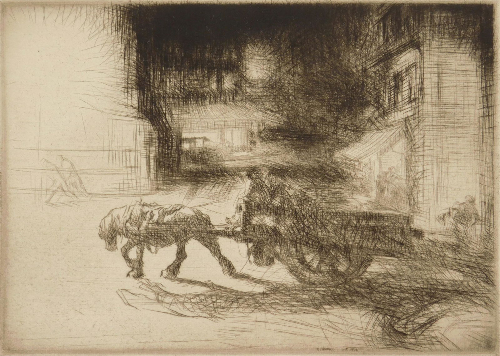 Edmund Blampied drypoint (1 of 4)