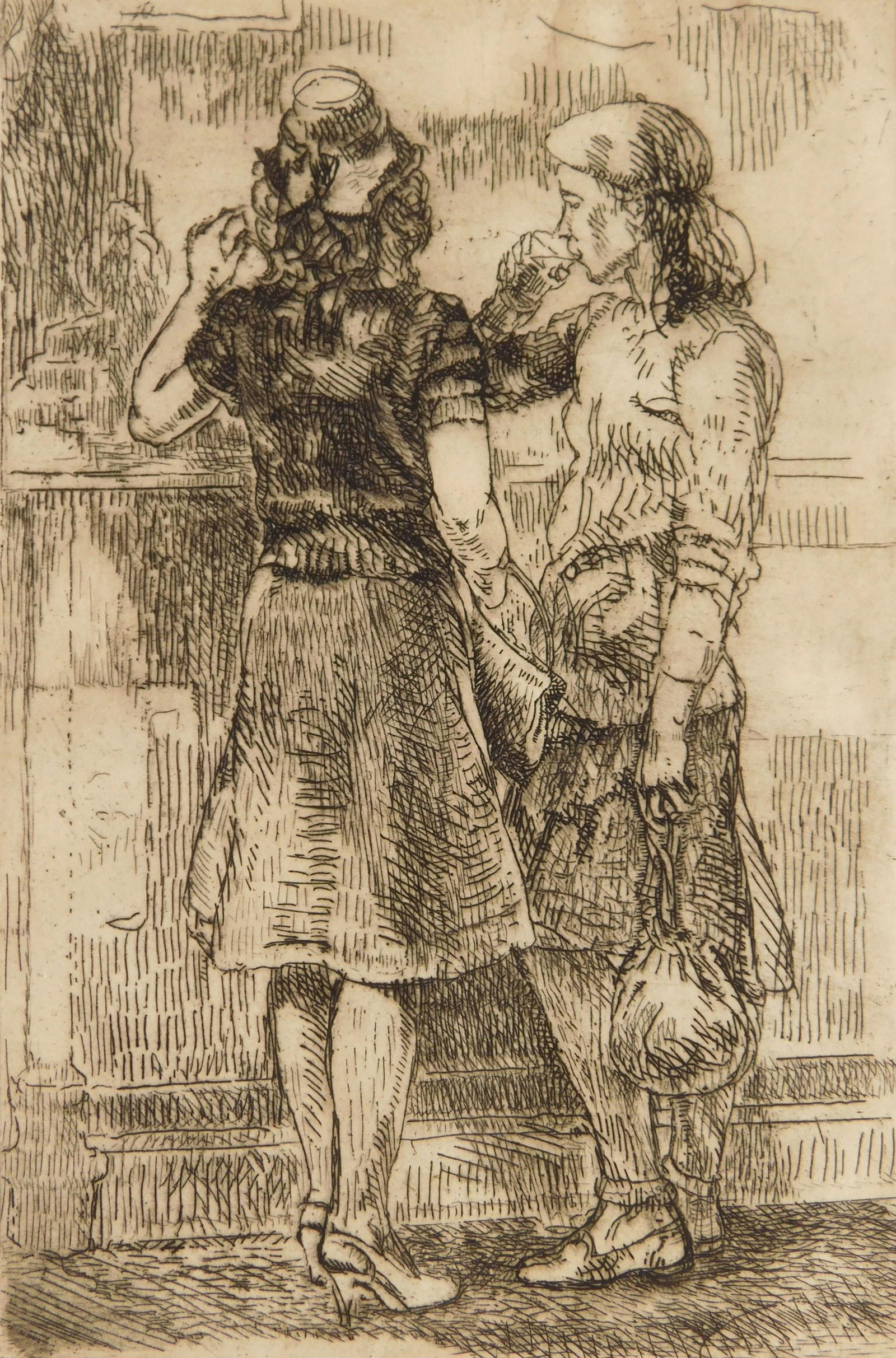 Isabel Bishop etching (1 of 4)