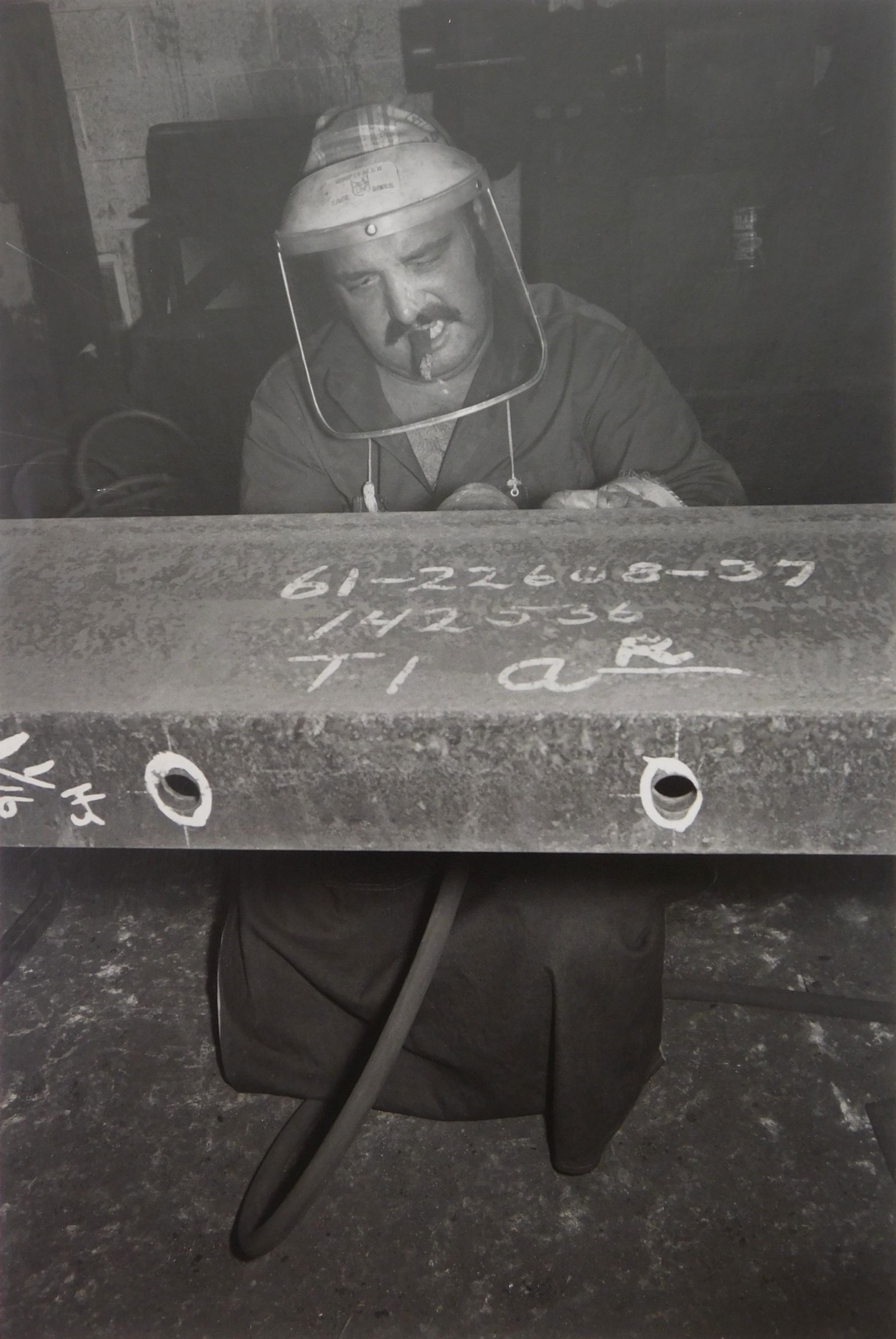 Lee Friedlander gelatin silver print: Lee Friedlander (American 1934- ) ''Cleveland, OH''- gelatin silver print, 1979-80, signed in pencil with copyright stamp- verso, very good condition. 11 x 14'' Illustrated: Friedlander, Lee- ''Factor