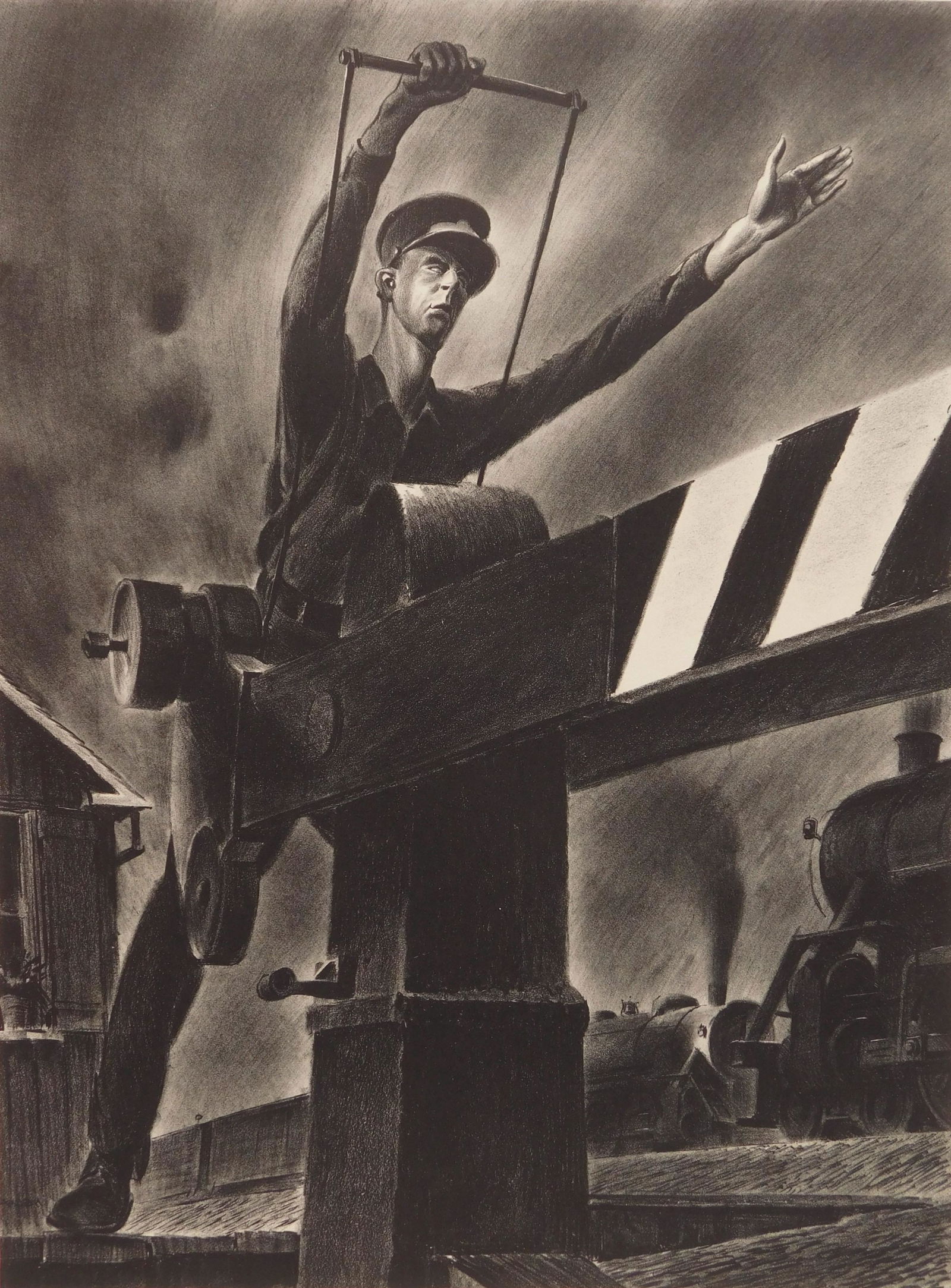 Peter Helck lithograph (1 of 4)