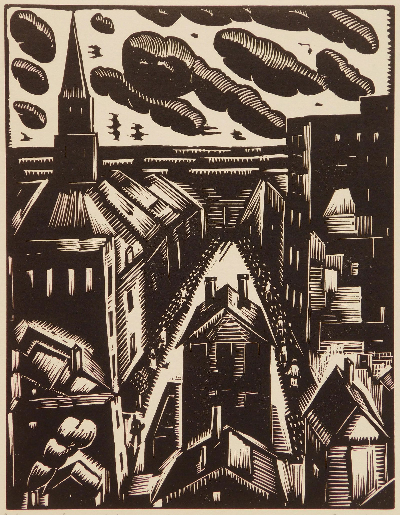 William Jacobs woodcut (1 of 5)
