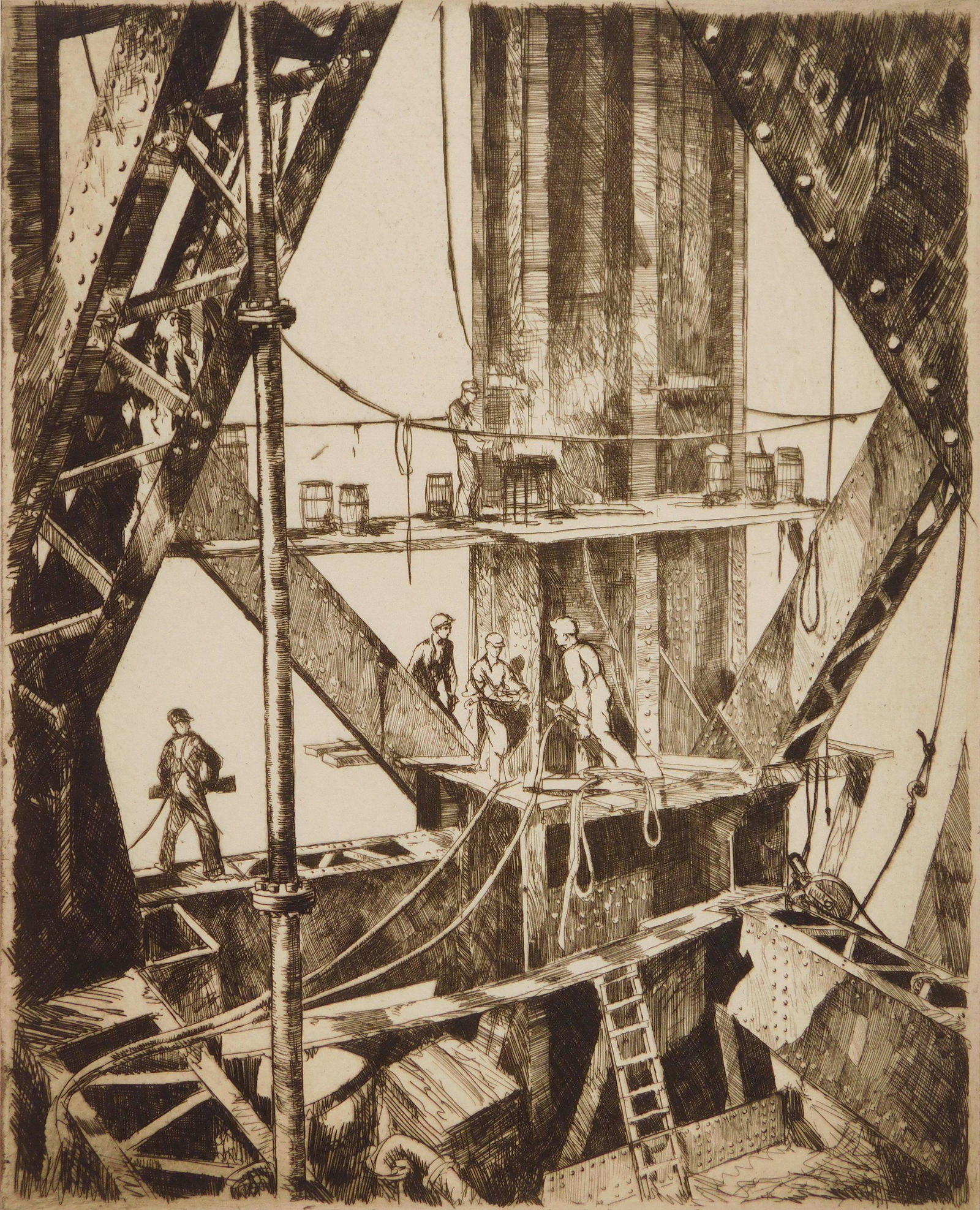 Otto Kuhler etching (1 of 4)