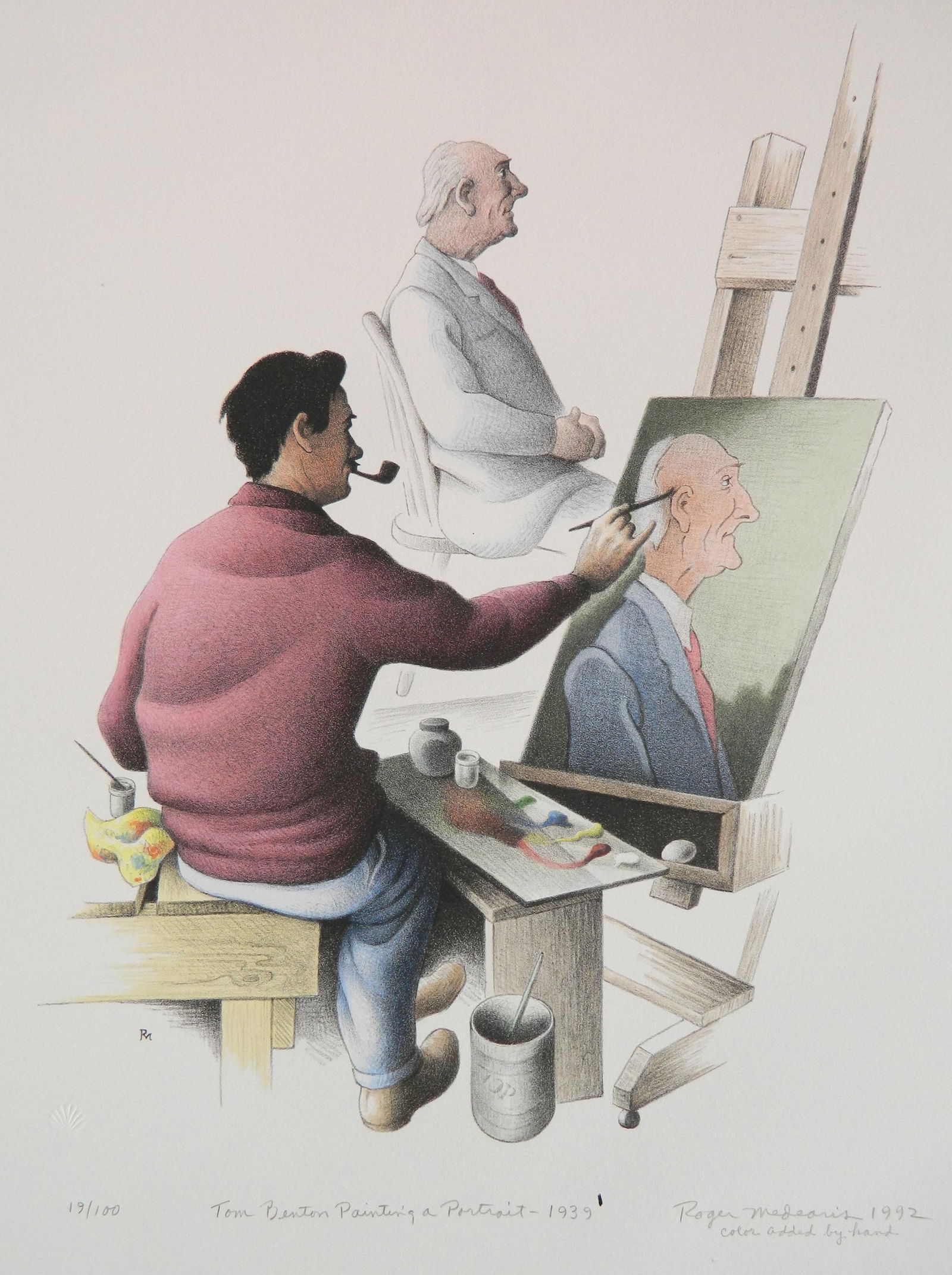 Roger Medearis lithograph (1 of 4)