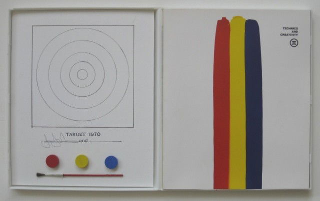 Jasper Johns Technic & Creativity: Jasper Johns- Technics and Creativity 1970 MOMA in a 11''x 9'' plastic clamshell case, as issued. This publication is produced in conjunction with TECHNICS AND CREATIVITY: GEMNINI G.E.L.; an exhibitio