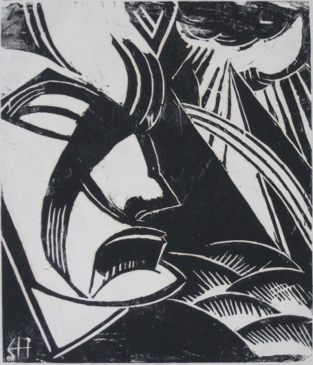 Eugen Hoffmann woodcut: Eugen Hoffmann- Untitled- woodcut, signed, annotated and numbered 1/5 in pencil, very good condition. 13 3/4 x 11 3/4''