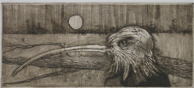 Richard Beale etching and Jack Coughlin etching: Richard Beale- ''Man Bird''- etching, 1966, signed, dated, titled and numbered 'state 2 34/40' in pencil; together with Jack Coughlin- ''Lion and Lamb''- etching, signed, titled and numbered 64/75 in 