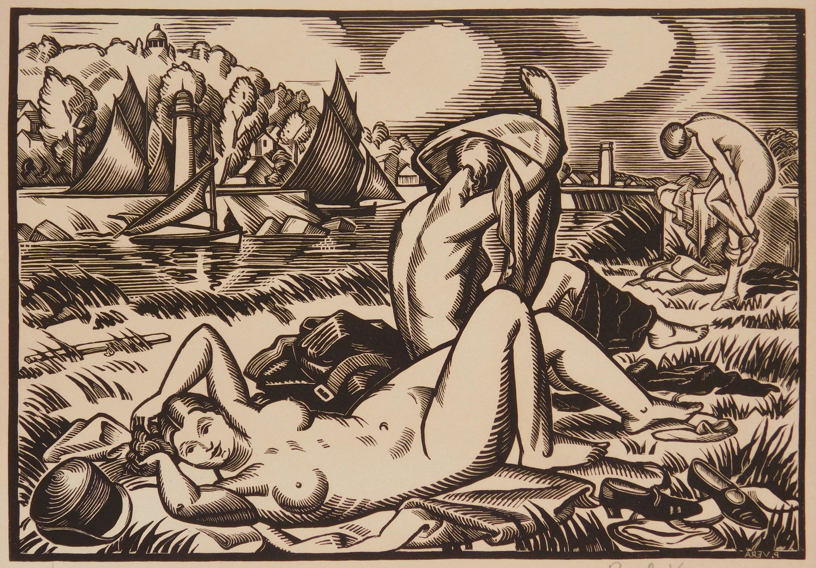 Paul Vera woodcut (1 of 5)