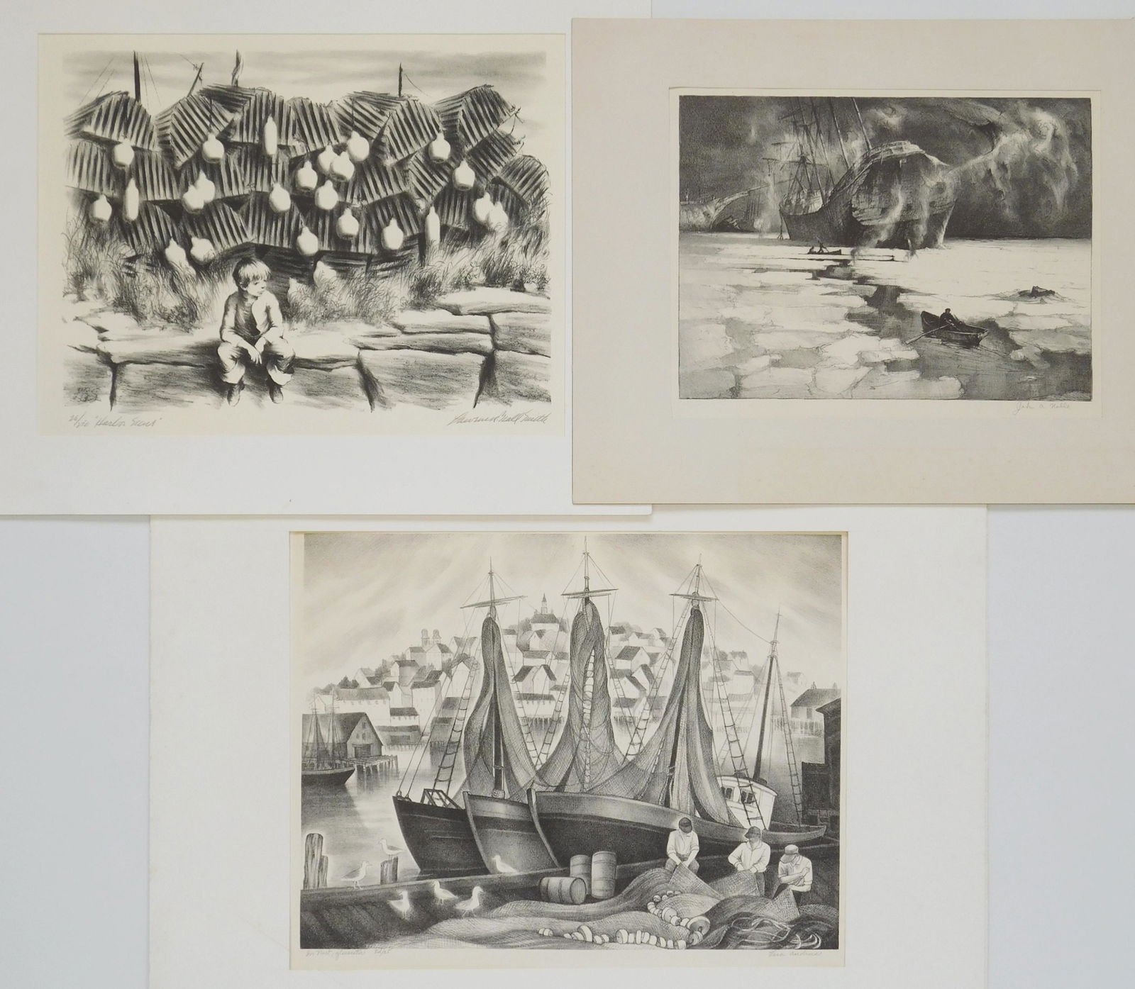 3 American lithographs (1 of 10)