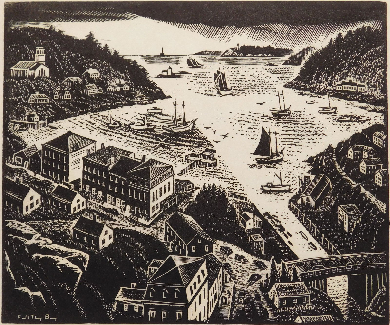 Carroll Thayer Berry wood engraving (1 of 4)