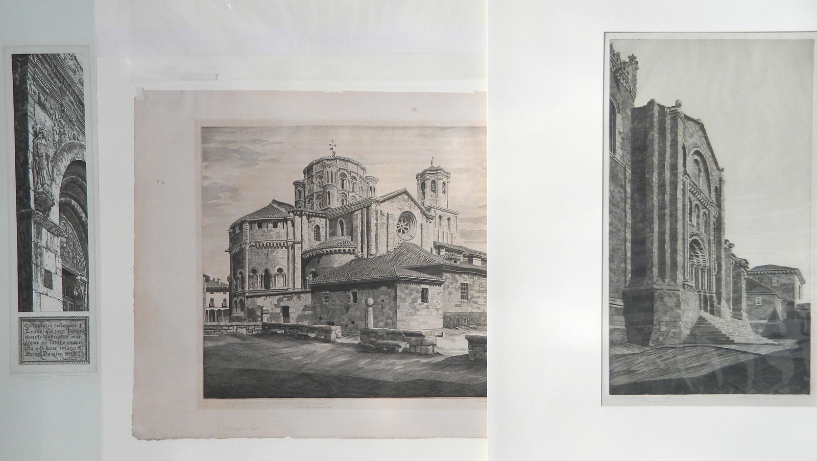 3 John Taylor Arms etchings: John Taylor Arms (American 1887-1953) 1). ''Puerta Del Obispo Zamora'' (Fletcher 266)- 1933, edition of 160; 2). ''Stone Tapestry'' (F. 267)- 1933, edition of 144; 3). ''La Clegiata Toro'' (F. 284)- 1