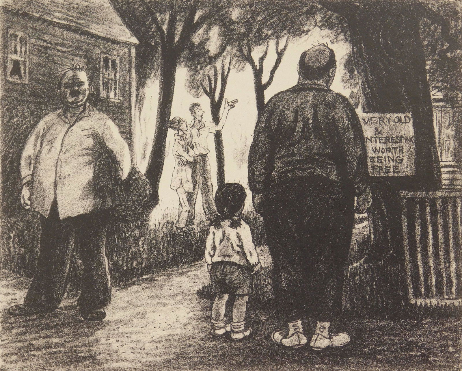 Peggy Bacon lithograph (1 of 4)