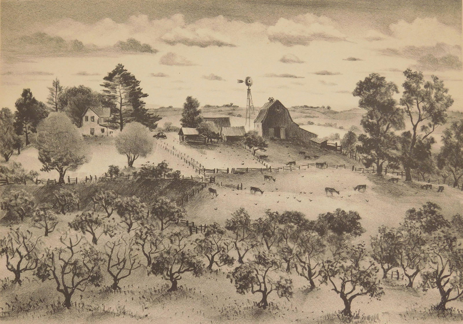 Adolf Dehn lithograph (1 of 5)