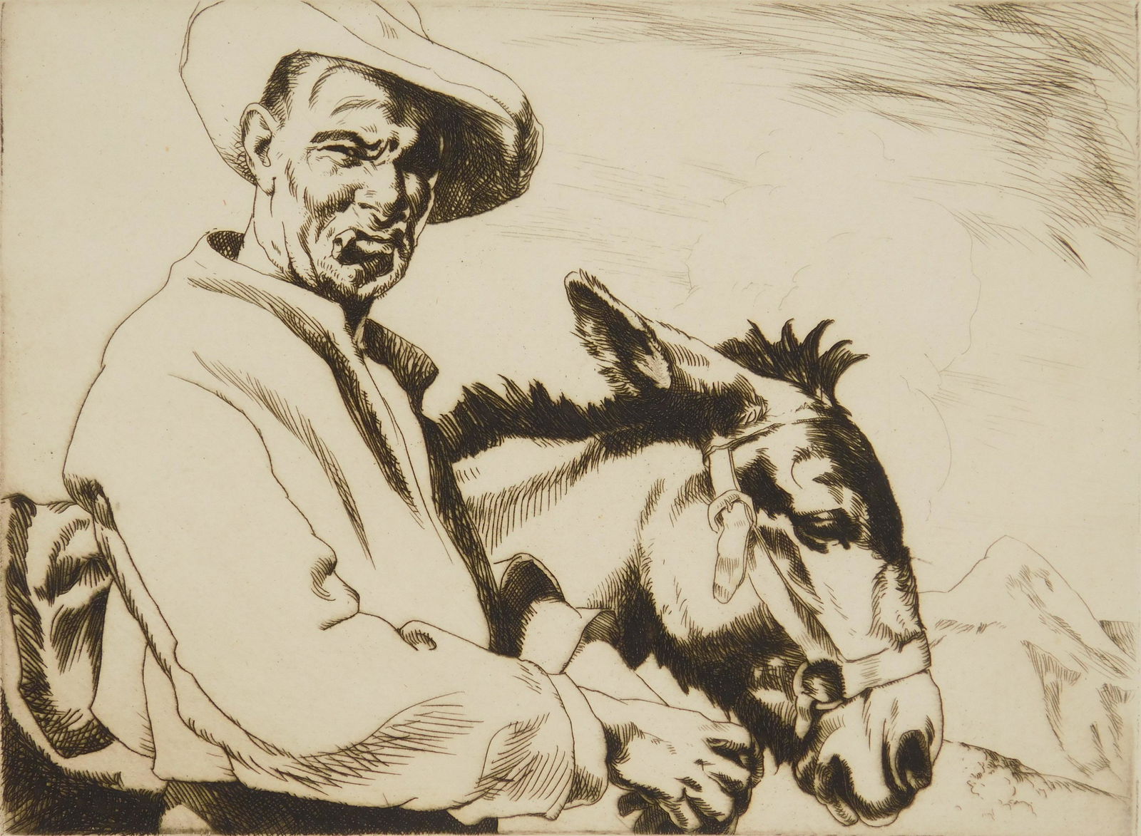 Henry G. Keller etching (1 of 5)