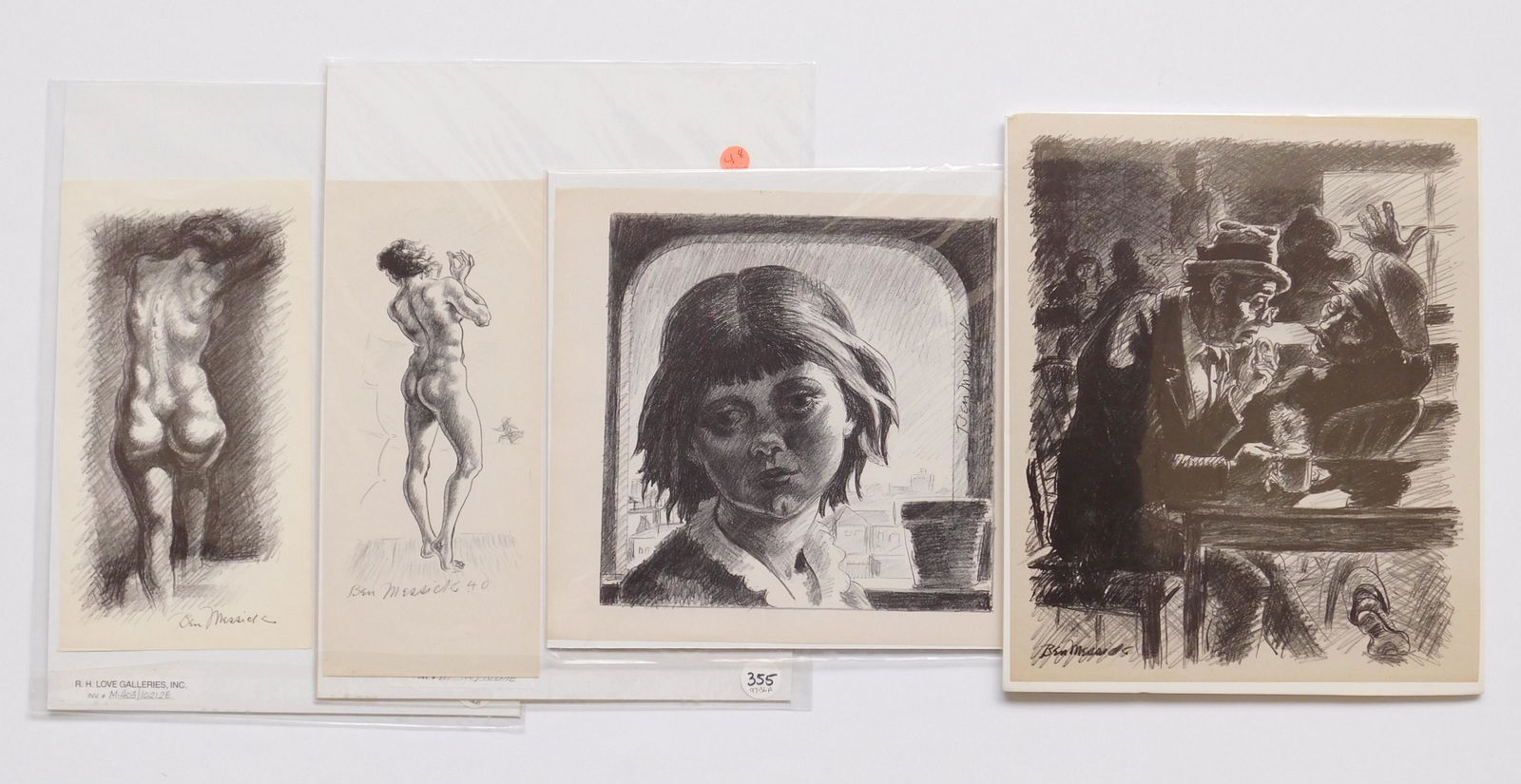 4 Ben Messick lithographs (1 of 6)