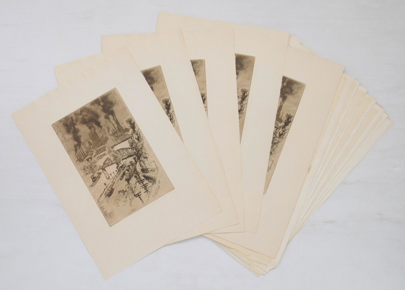 21 Joseph Pennell etchings (1 of 2)
