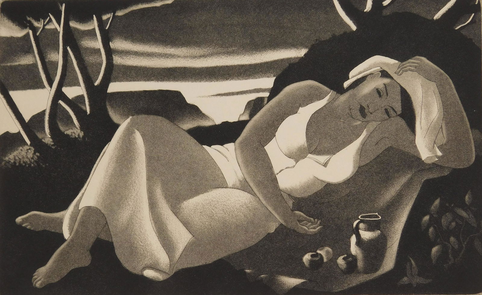 Doel Reed aquatint (1 of 4)