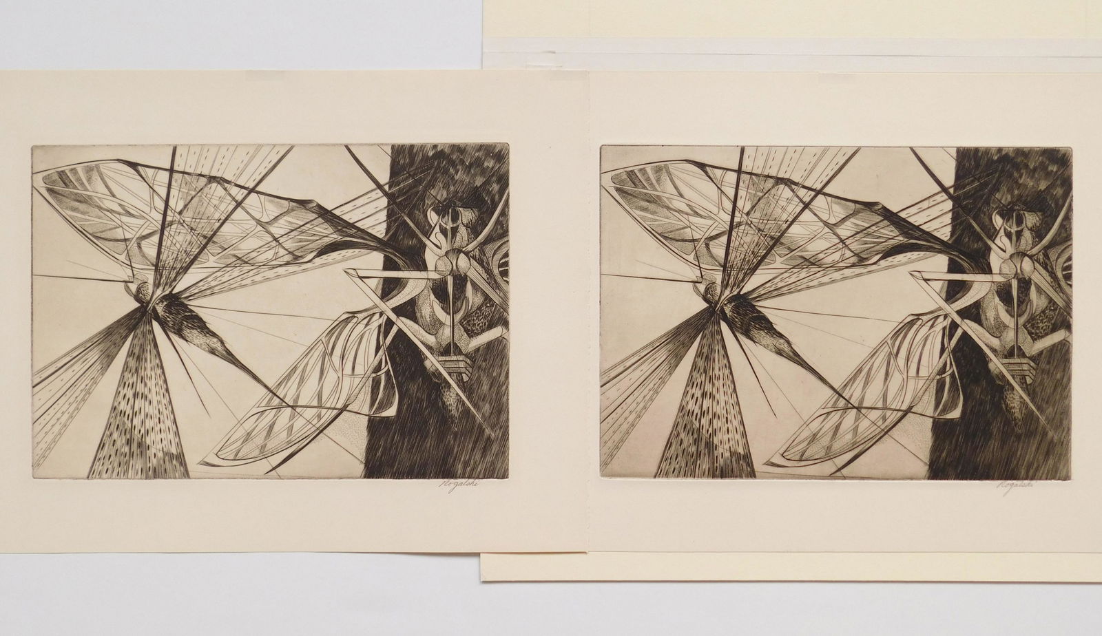 2 Walter Rogalski etchings (1 of 4)