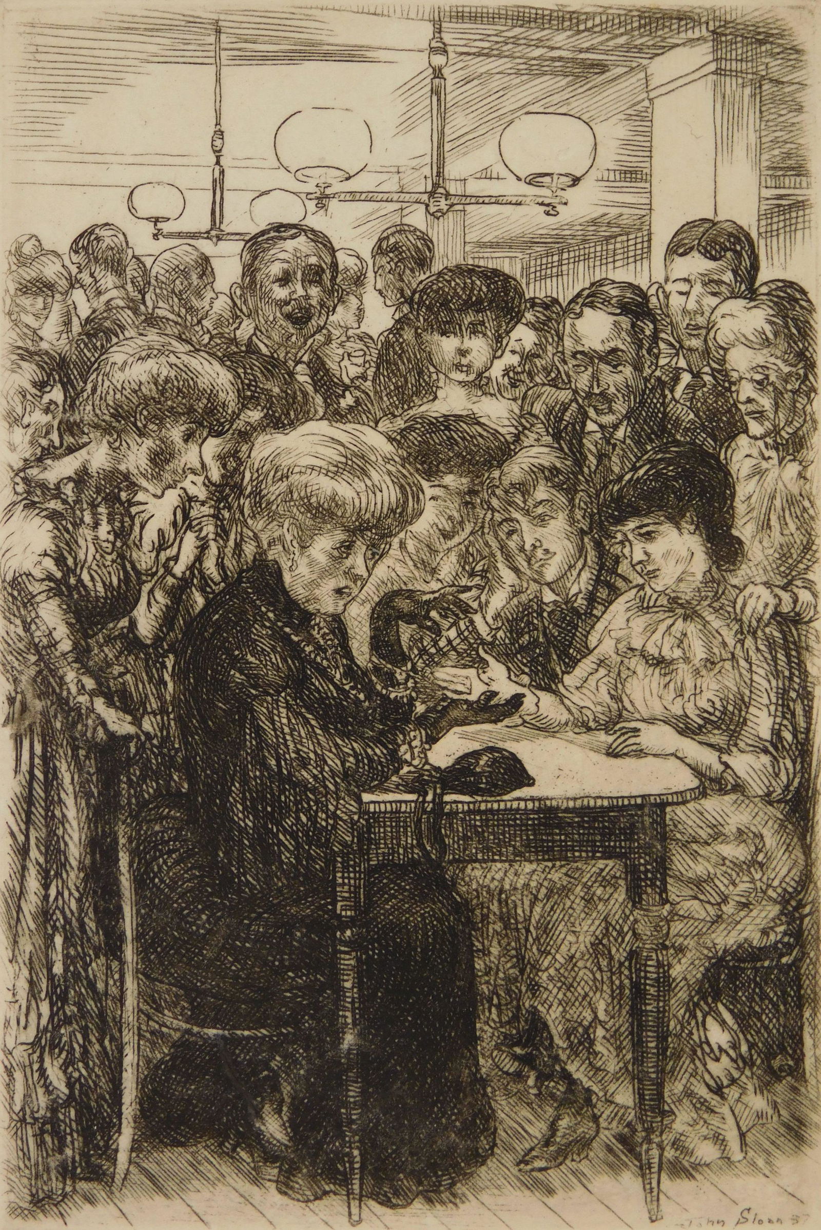 John Sloan etching (1 of 4)