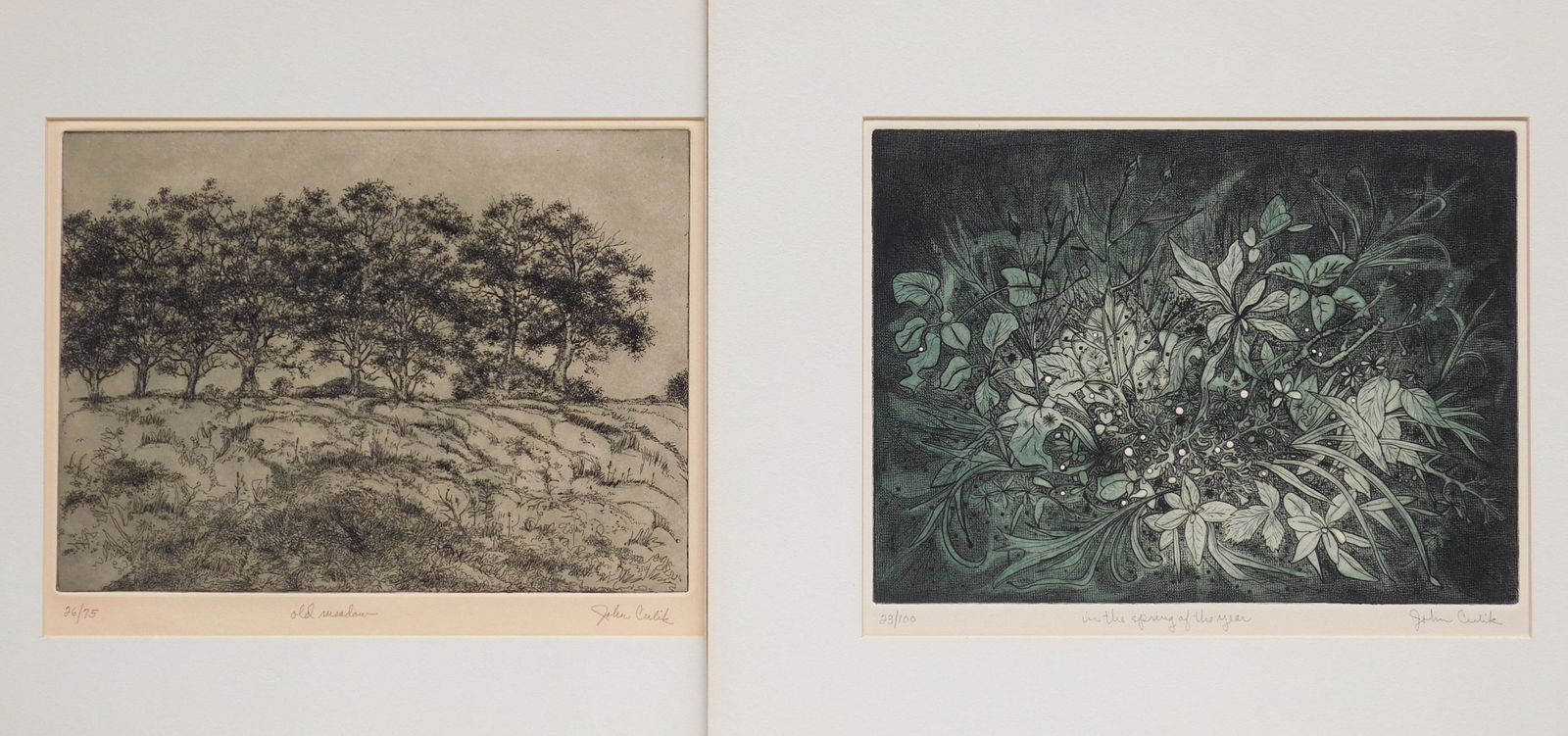 2 John Culik etchings (1 of 3)