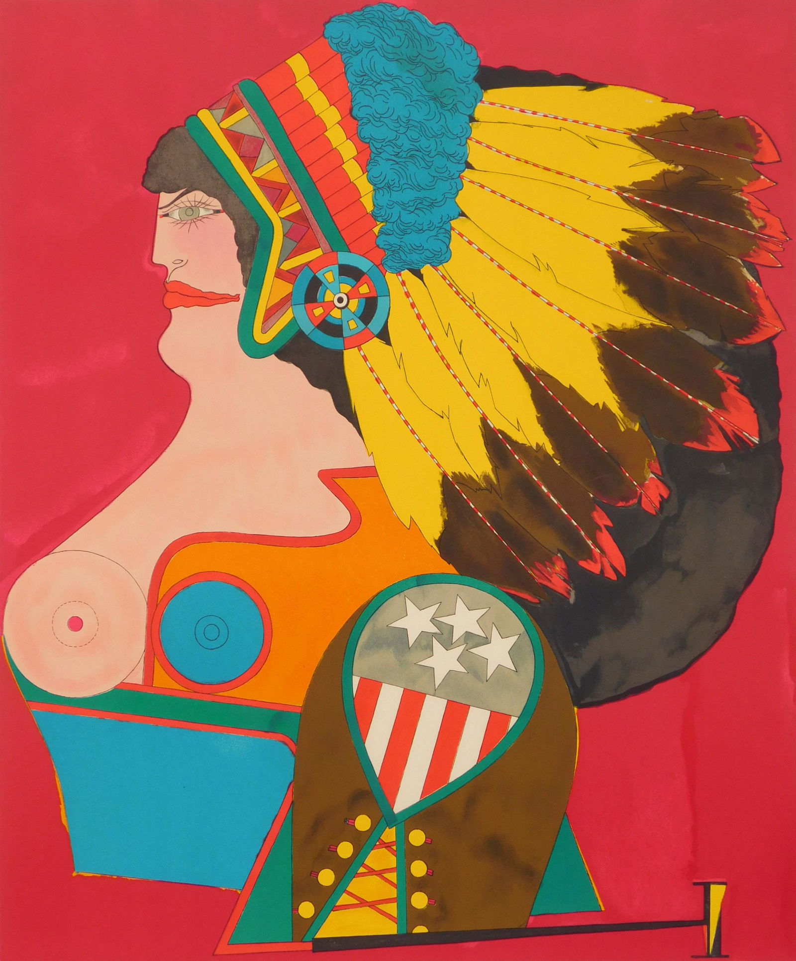 Richard Lindner lithograph in colors (1 of 4)