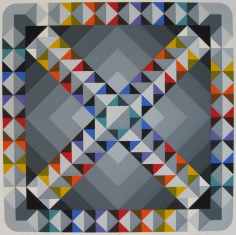 Marko Spalatin silkscreen: Marko Spalatin- ''Pulsar VII''- silkscreen in colors, signed, titled and numbered 50/70 in pencil, very good condition. 20 x 20 1/2''