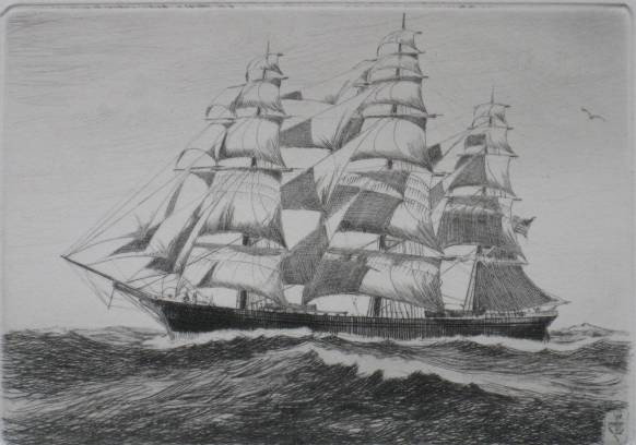 Charles J. A. Wilson etching: Charles J. A. Wilson- ''Young America''- etching, signed and titled in pencil, together with a 2nd as is copy, very good condition. 3 1/2 x 5''