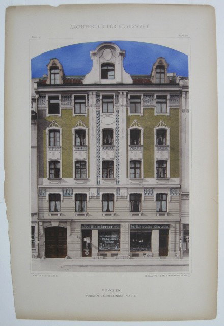after A. Von Ernst Wasmuth chromolithographs - 3