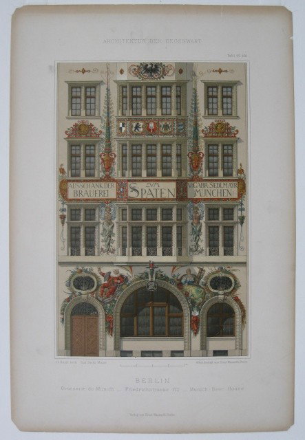 after A. Von Ernst Wasmuth chromolithographs - 5