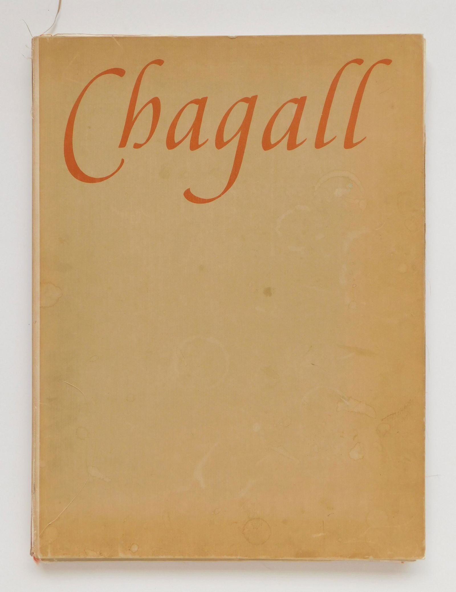 Schmidt, Georg- Marc Chagall Gouaches: Schmidt, Georg, ''Marc Chagall Gouaches'', Henry N. Abrams, Inc., Publishers, New York, 1961, 10 collotypes, hard cover, large portfolio, fair condition: wear and tear throughout.