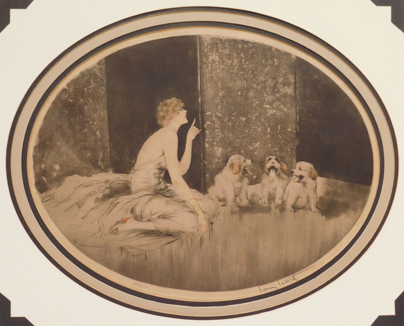 Louis Icart etching (1 of 9)