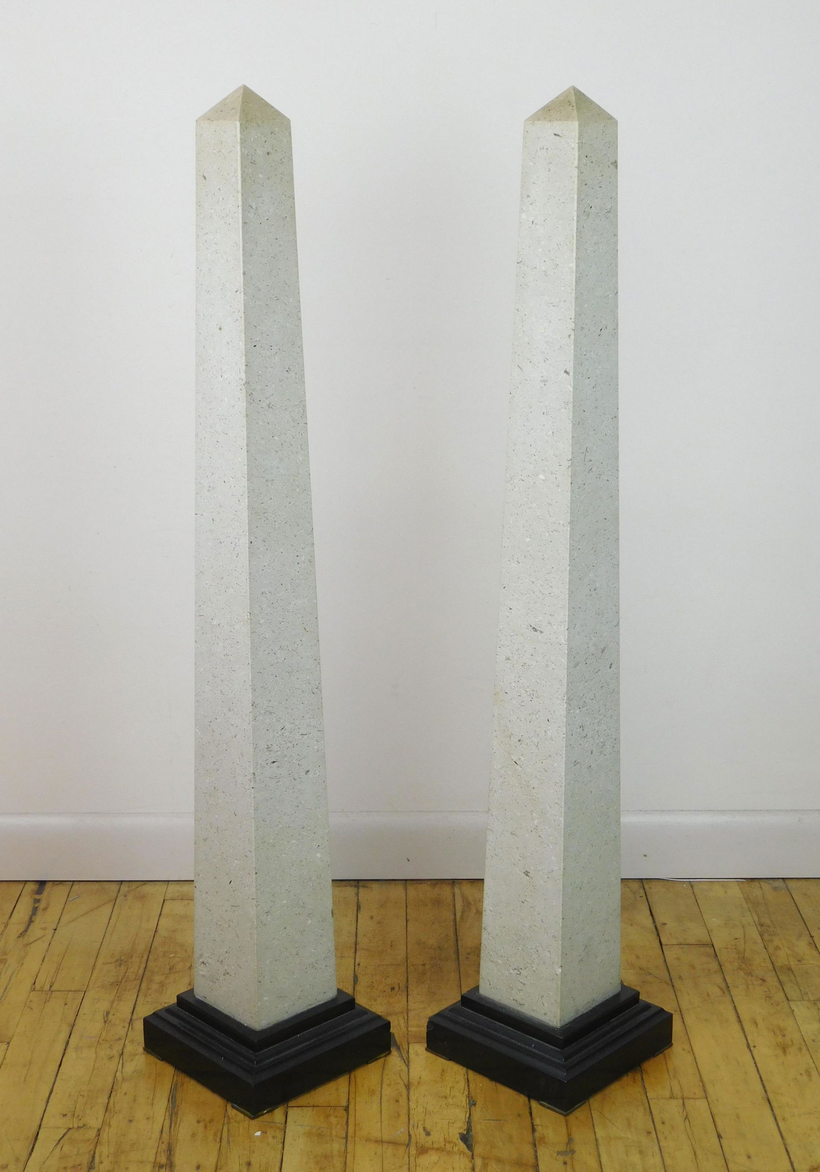 Pair of marble obelisks (1 of 2)