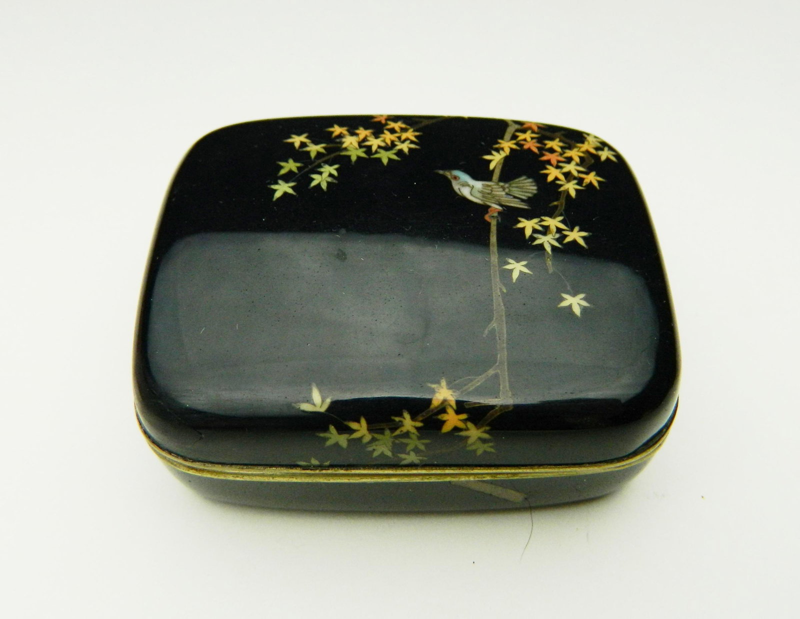 Small Japanese cloisonne box, attr. to Ando (1 of 4)