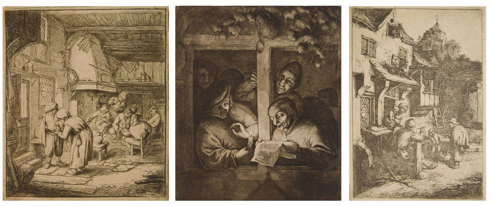 3 Adriaen van Ostade ethings (1 of 10)