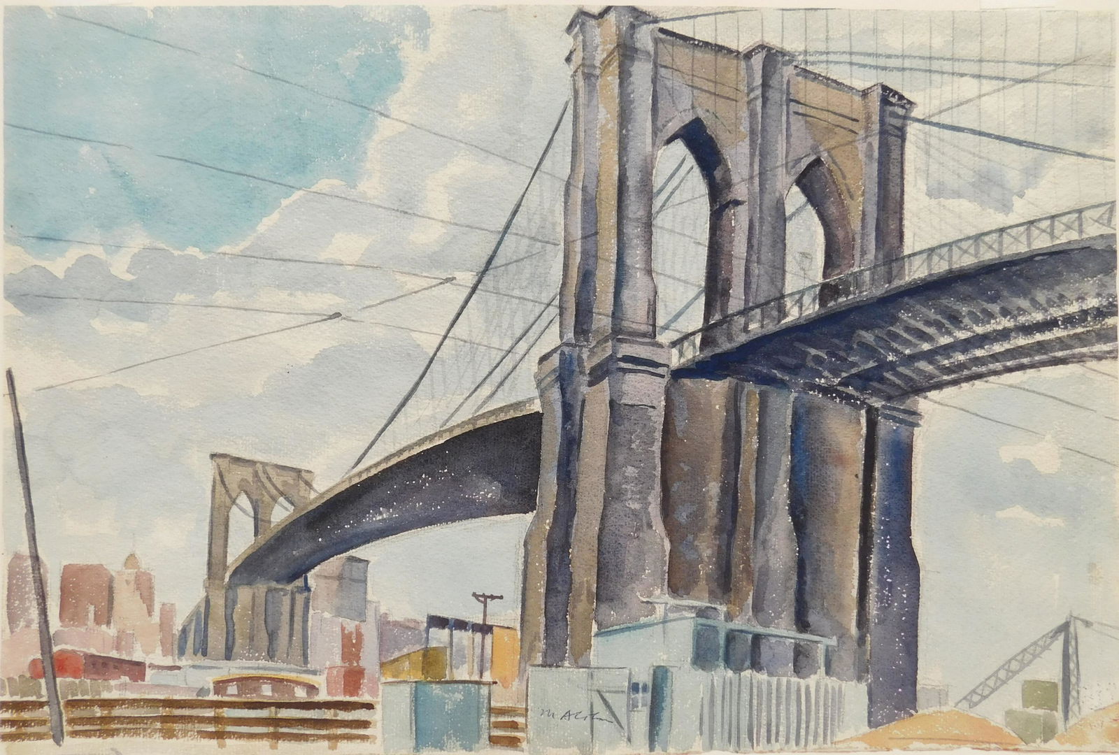 Max Arthur Cohn watercolor (1 of 4)