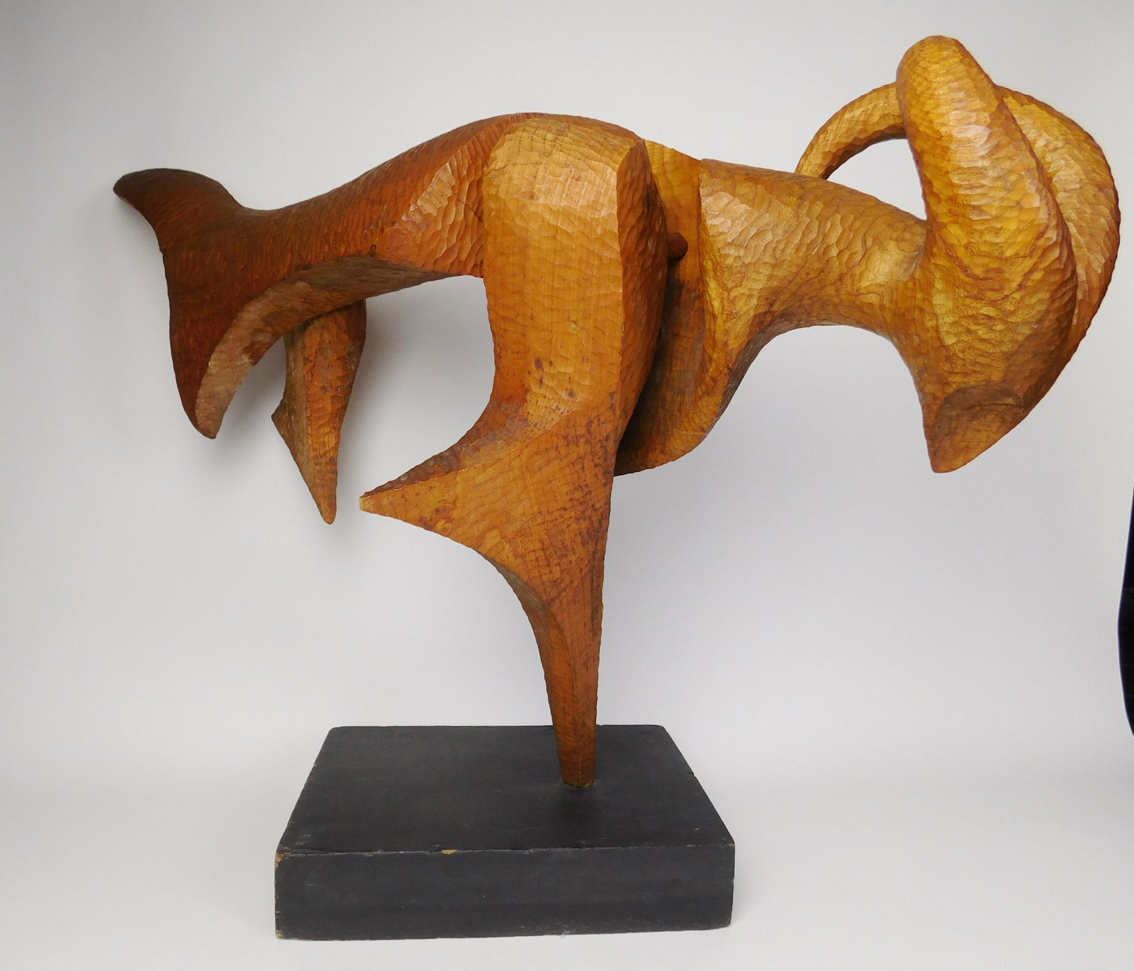 20th c. American School wood sculpture (1 of 2)