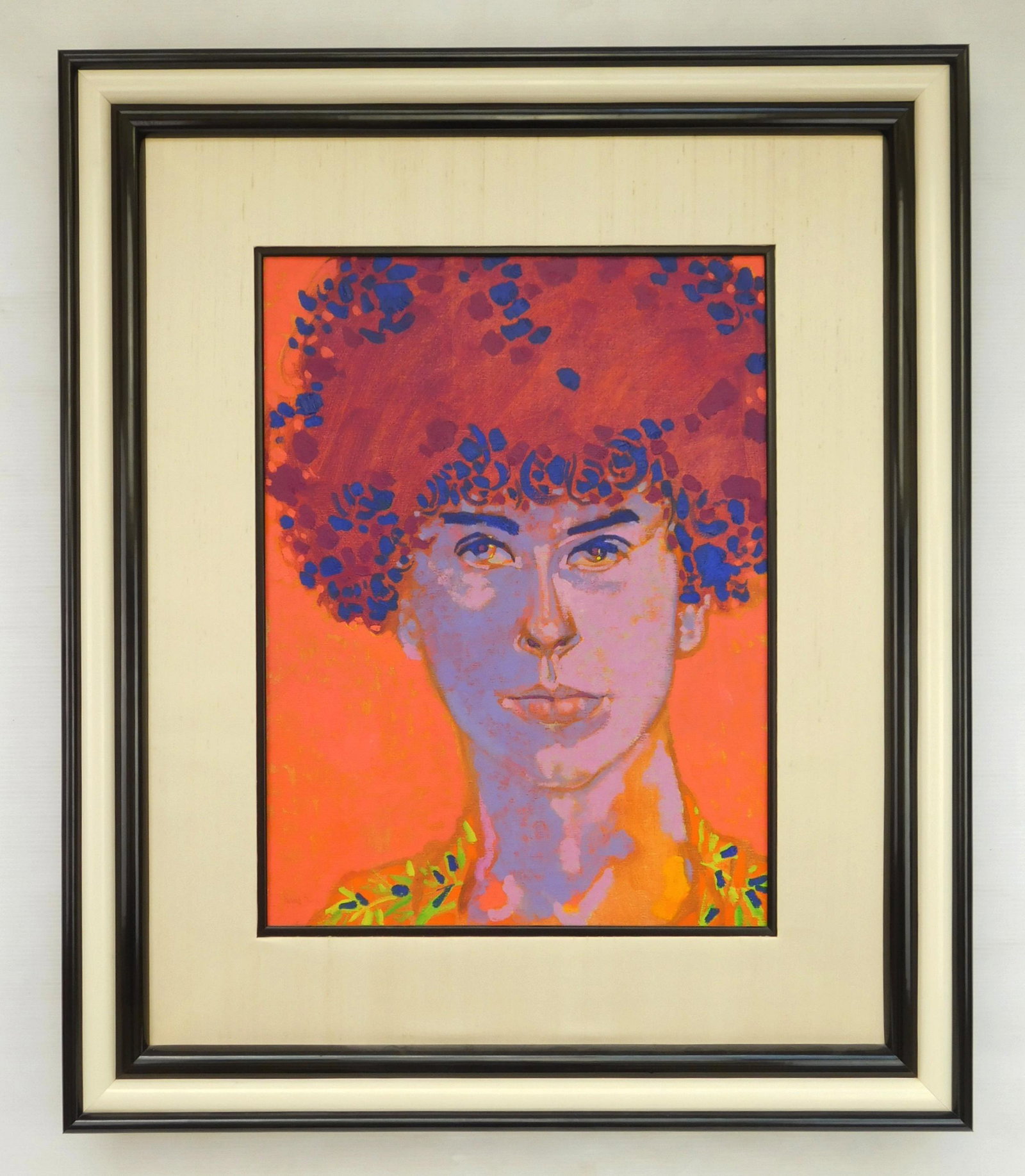 Richard Banks oil: Richard Banks (American 1929- ) Portrait- oil on canvas, signed lower left. 24 x 18''