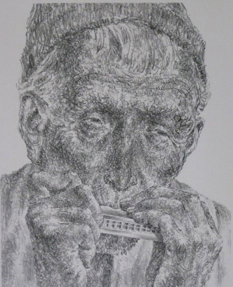 Joseph Hirsch lithograph: Joseph Hirsch- ''Music'' (Cole 22)- lithograph, 1951, signed in pencil, AAA edition of 250, paper very slightly light struck. 10 x 8''