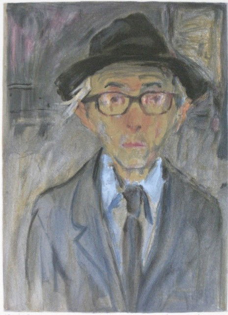Raphael Soyer lithograph: Raphael Soyer- ''Self-Portrait''- lithograph in colors, signed and numbered 171/250 in pencil, very good condition. 11 x 8''