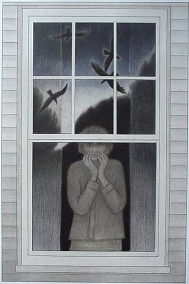 Will Barnet lithograph: Will Barnet- ''The Dream''- lithograph in two colors, 2002, signed and titled in pencil, edition of 250, the Print Club of Cleveland publication No. 81, very good condition. 24 1/4 x 16''