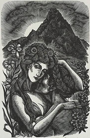 Fritz Eichenberg wood engraving: Fritz Eichenberg- ''Eleanora''- wood engraving, signed in pencil, edition of 250, the Print Club of Cleveland publication No. 59, very good condition. (Book not included). 5 1/2 x 3 1/2''