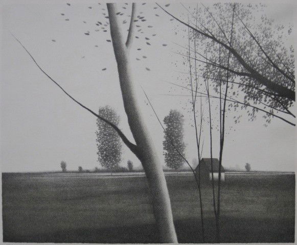 Robert Kipniss lithograph: Robert Kipniss- ''Summer Passage''- lithograph, signed and numbered 37/50 in pencil. 14 x 17''