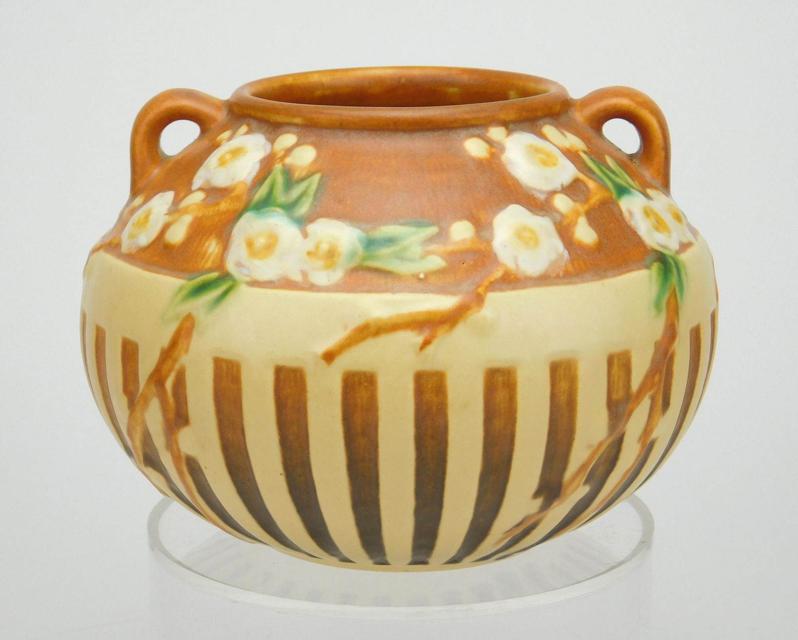 Roseville pottery Cherry Blossom vase (1 of 5)