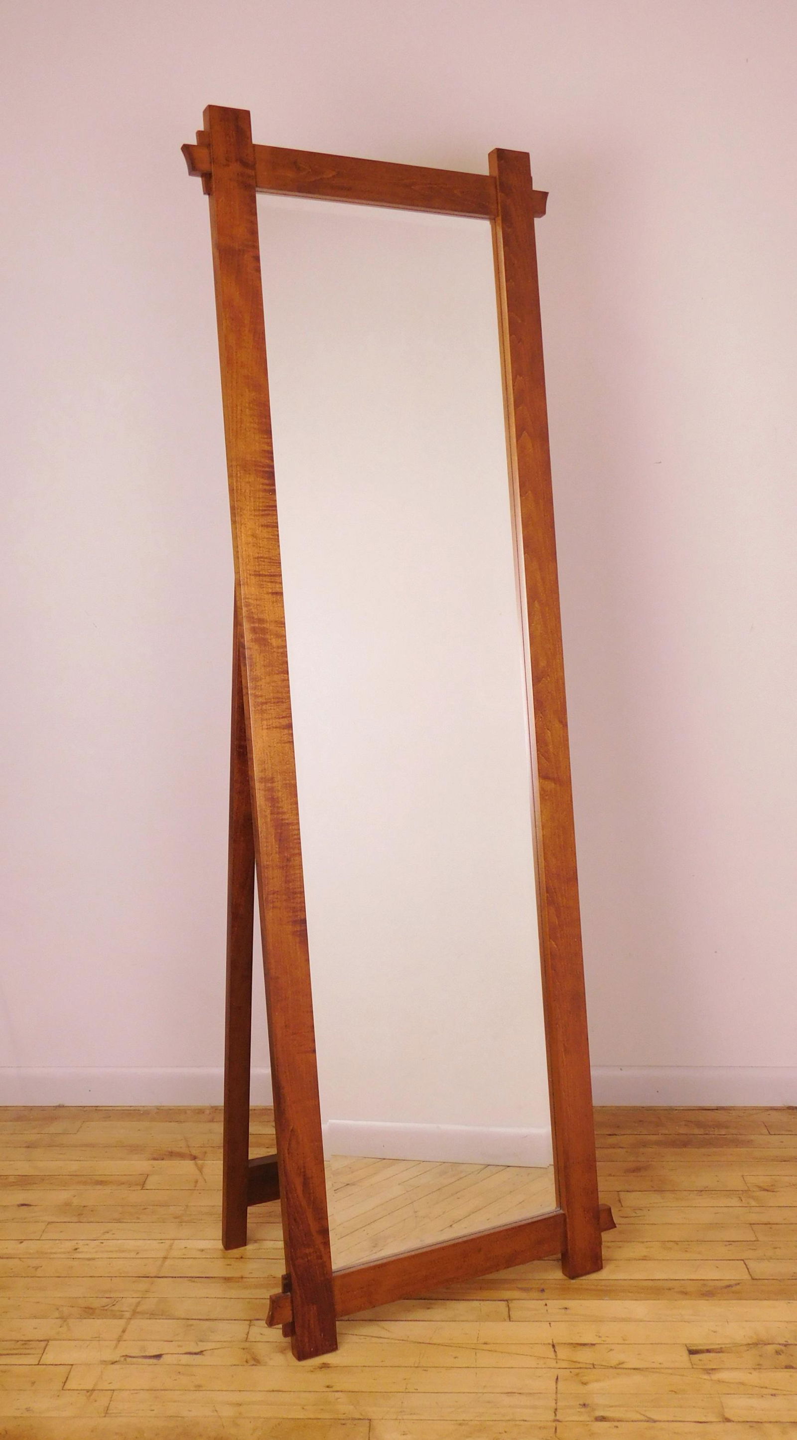 Contemporary Mission style oak floor mirror Dec 03, 2022 Rachel