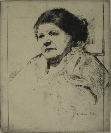 William Auerbach-Levy etching: William Auerbach-Levy- ''My Mother''- etching, signed in pencil, very good condition. 8 x 6 1/2''